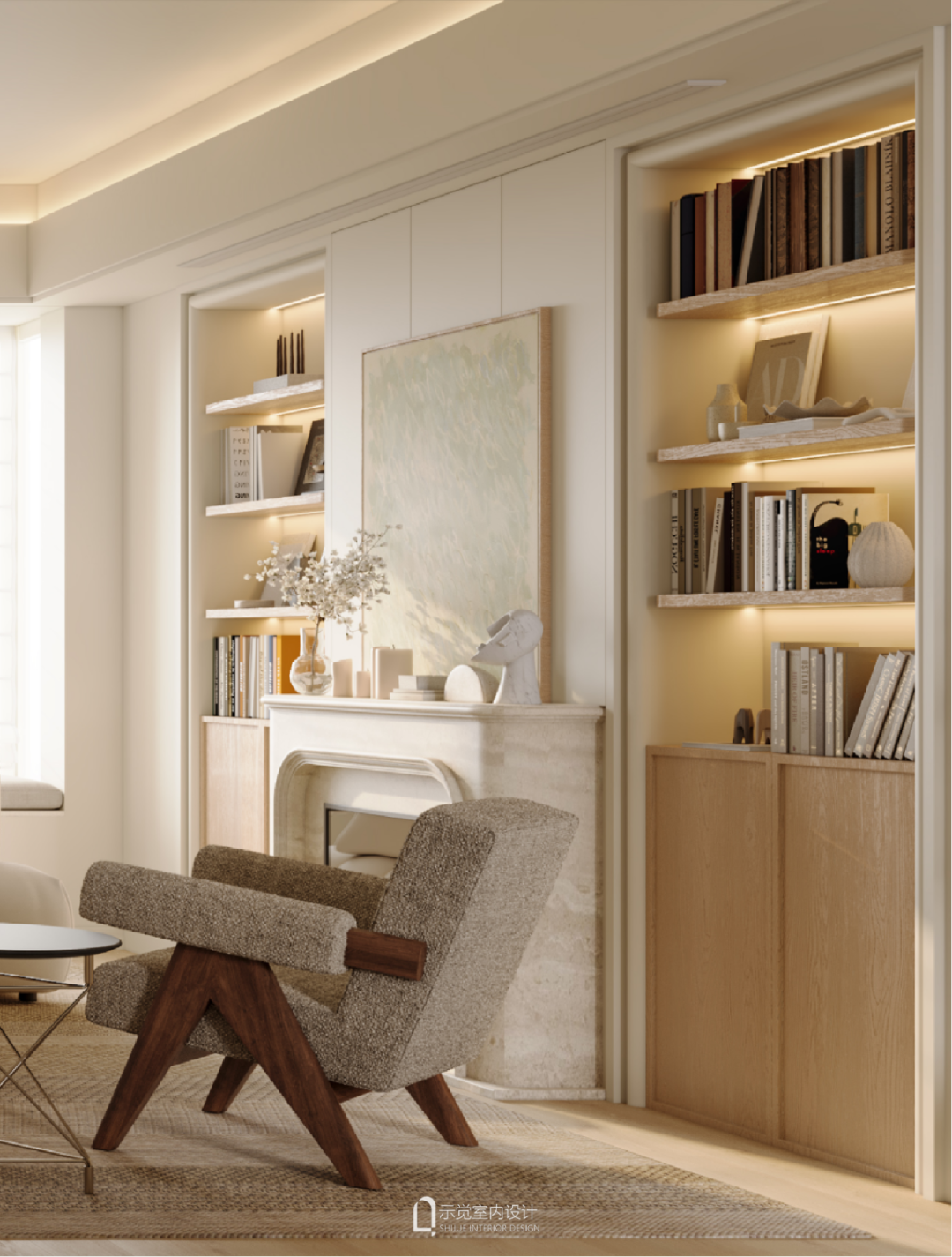 示觉设计|219㎡水清木华，一家四口的成长型家庭空间-53