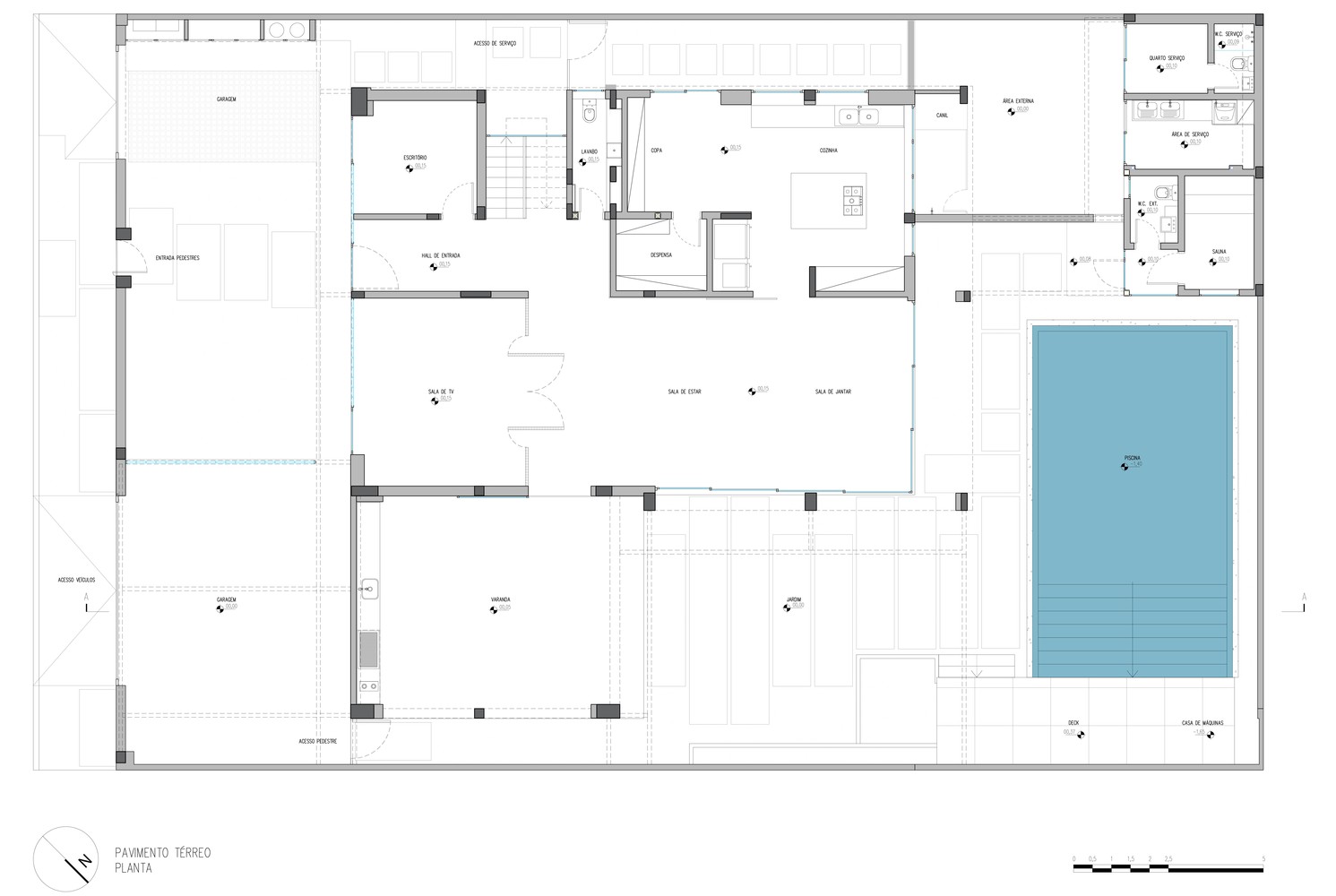 巴西 Moema PF House 的现代改造-13