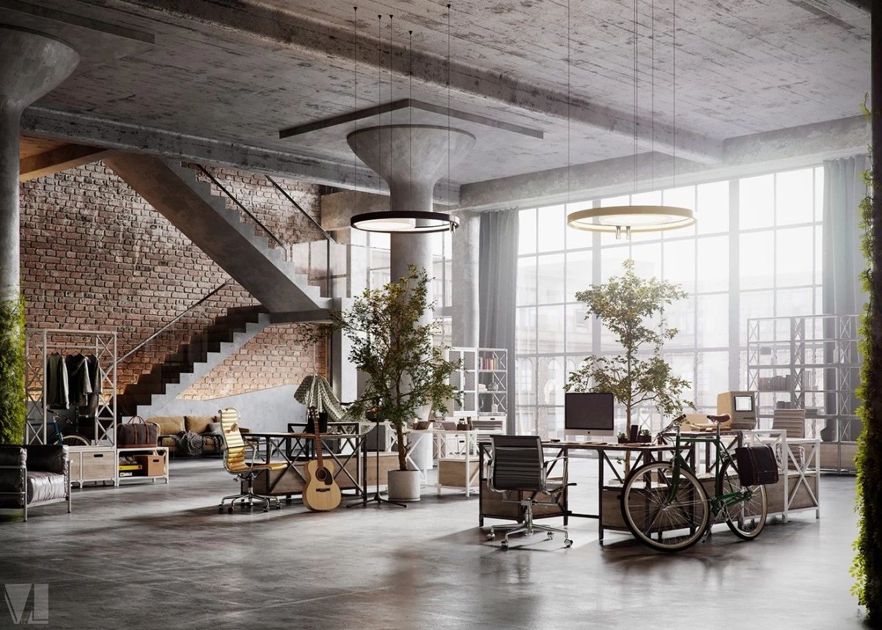 看看这工业风LOFT的效果图丨别拿照片骗我-32