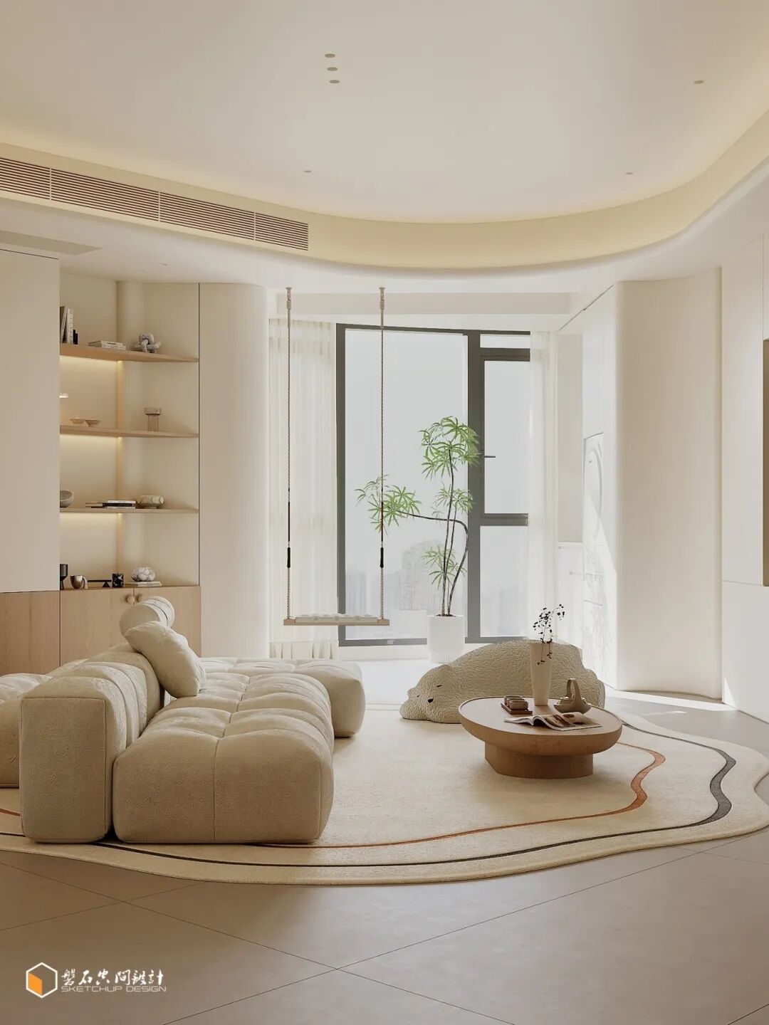 磐石设计|从异形到艺术用曲线重构空间秩序-28