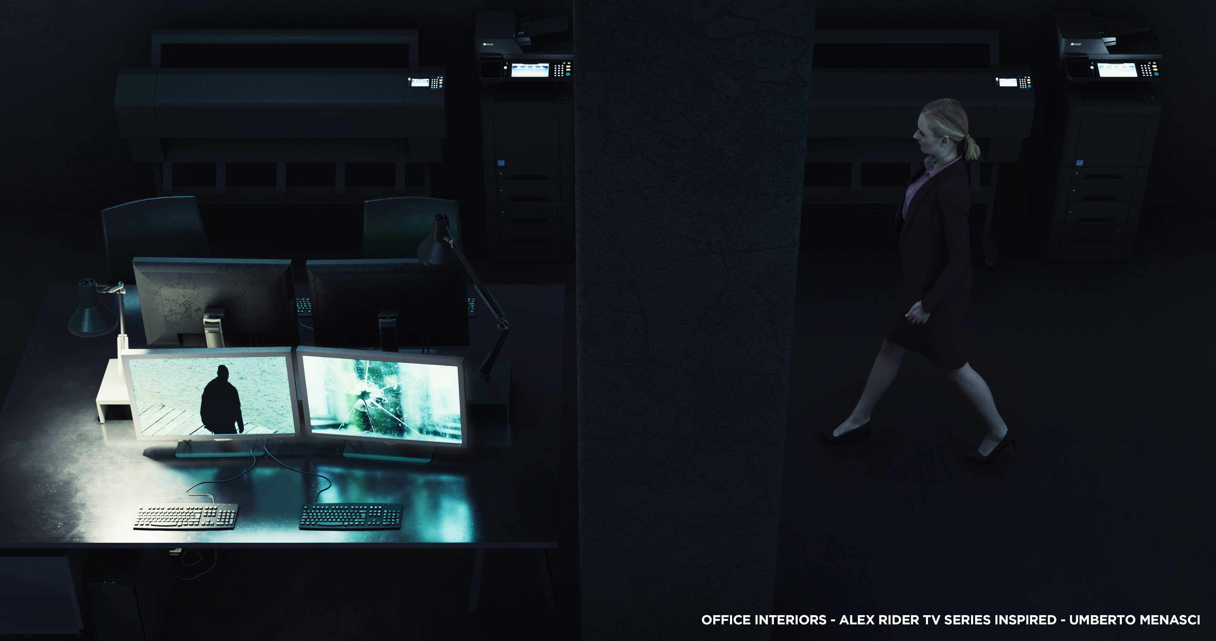 OFFICE INTERIORS - ALEX RIDER TV SERIES INSPIRED-9