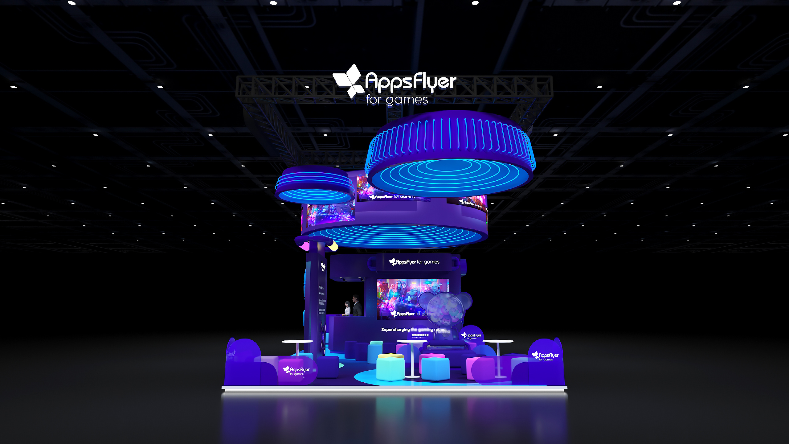 AppsFlyer 2024 Chinajoy 展位设计-4