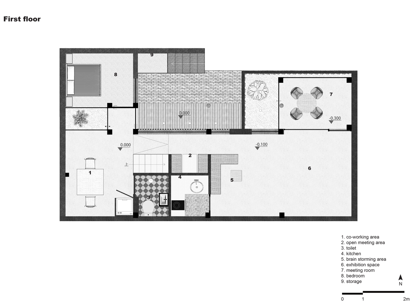 V House of Dashilar 极简现代宜居空间-32
