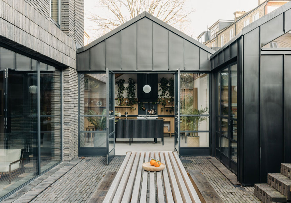 伦敦设计师的暗砖时尚家居-13