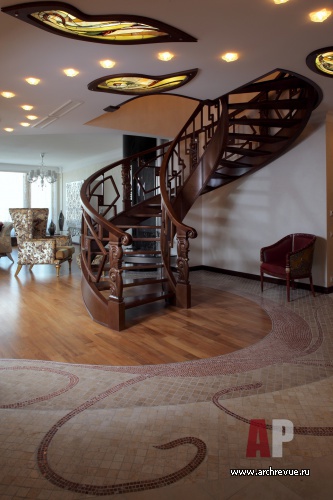 两层现代风格 penthouse 室内设计丨Акунова Наталья,Прохорова Елена-10