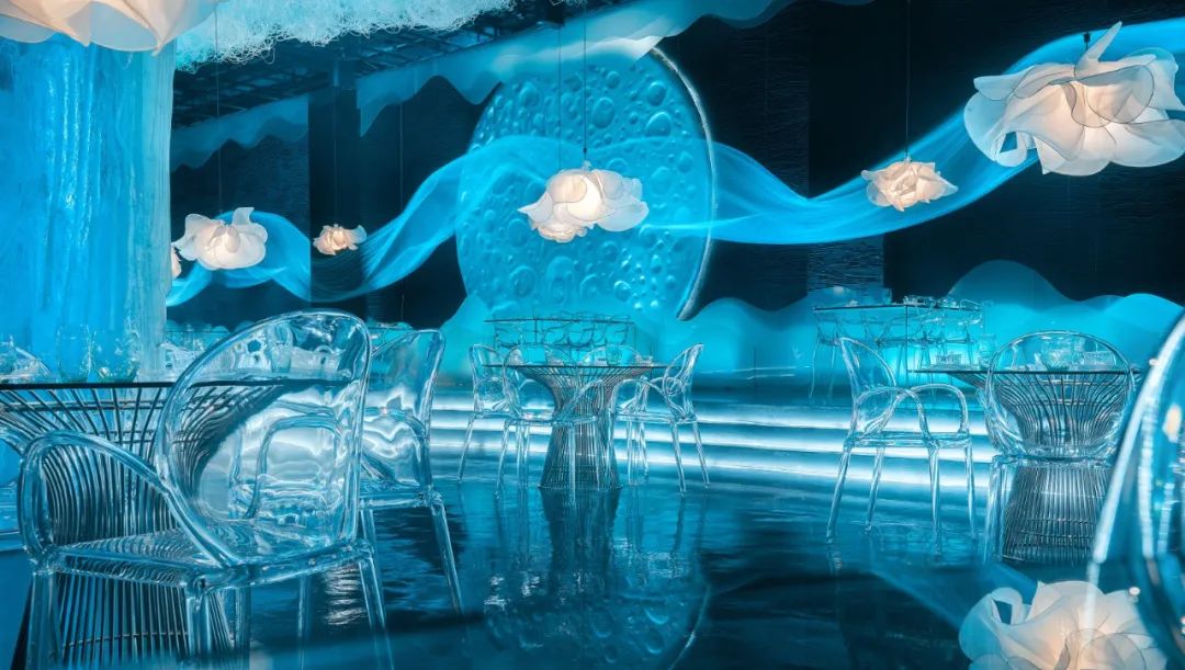 重庆 600㎡概念餐厅“云兮”水墨云雾的梦幻空间-46