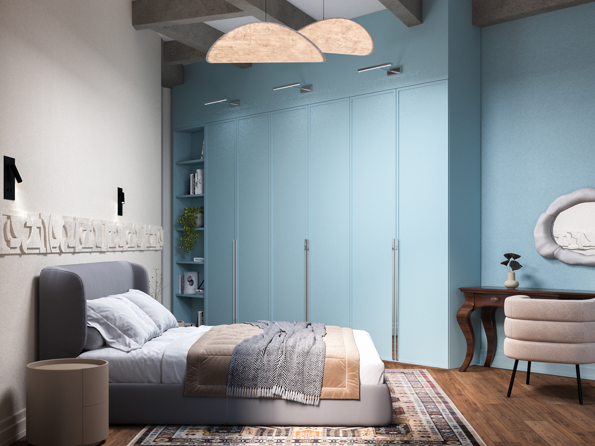 Визуализация квартиры 101,5м². Дизайн Carmine Home-9