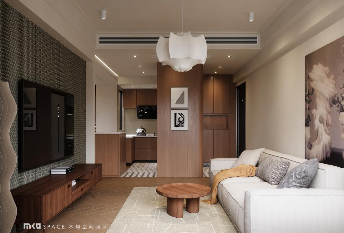 奶白色复古风家居设计丨中国厦门-0