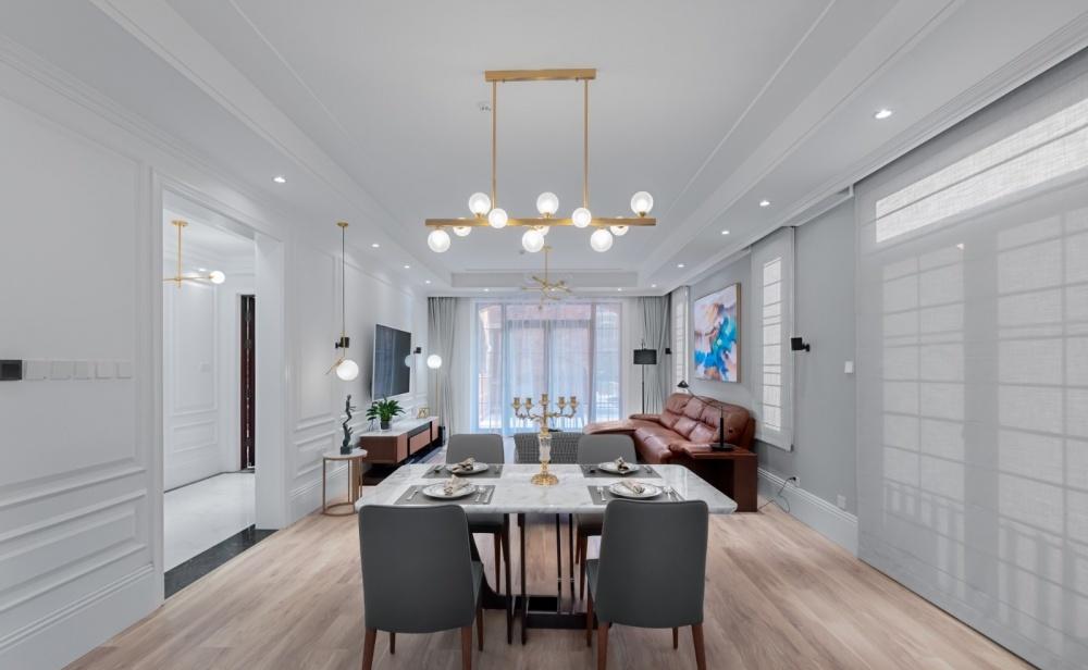 北京奥北别墅区叠拼别墅 | 美式宁静舒适，中式书房浪漫灵动-2