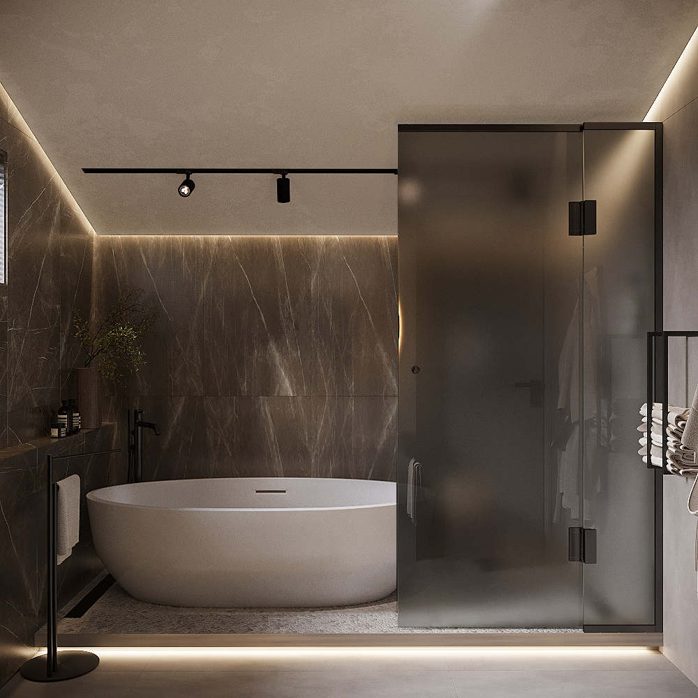 黑色洗衣房和浴室-4