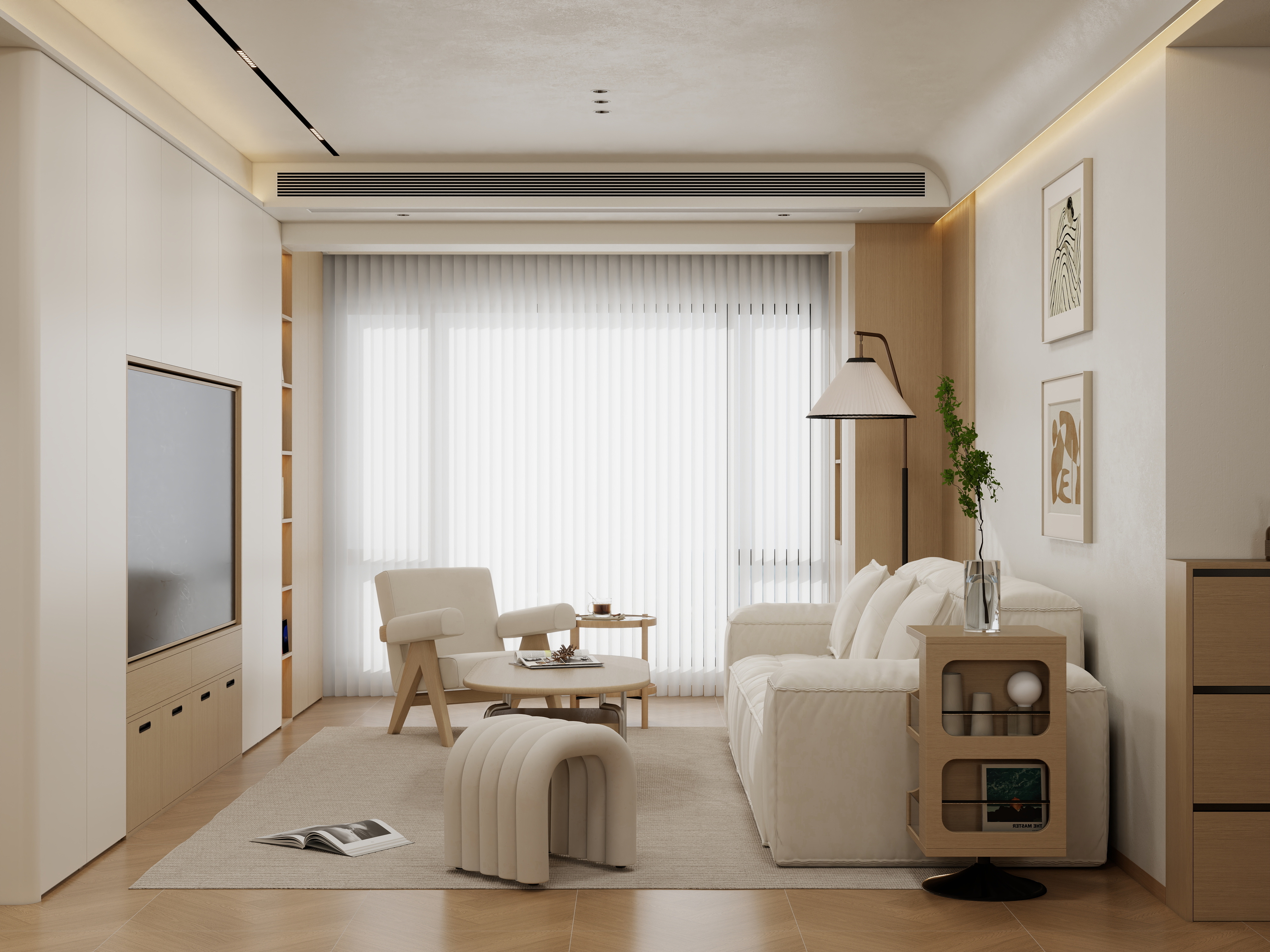 《白云·木屿》87㎡原木风实装案例丨中国广州丨广州市至雅设计装饰工程有限公司-43