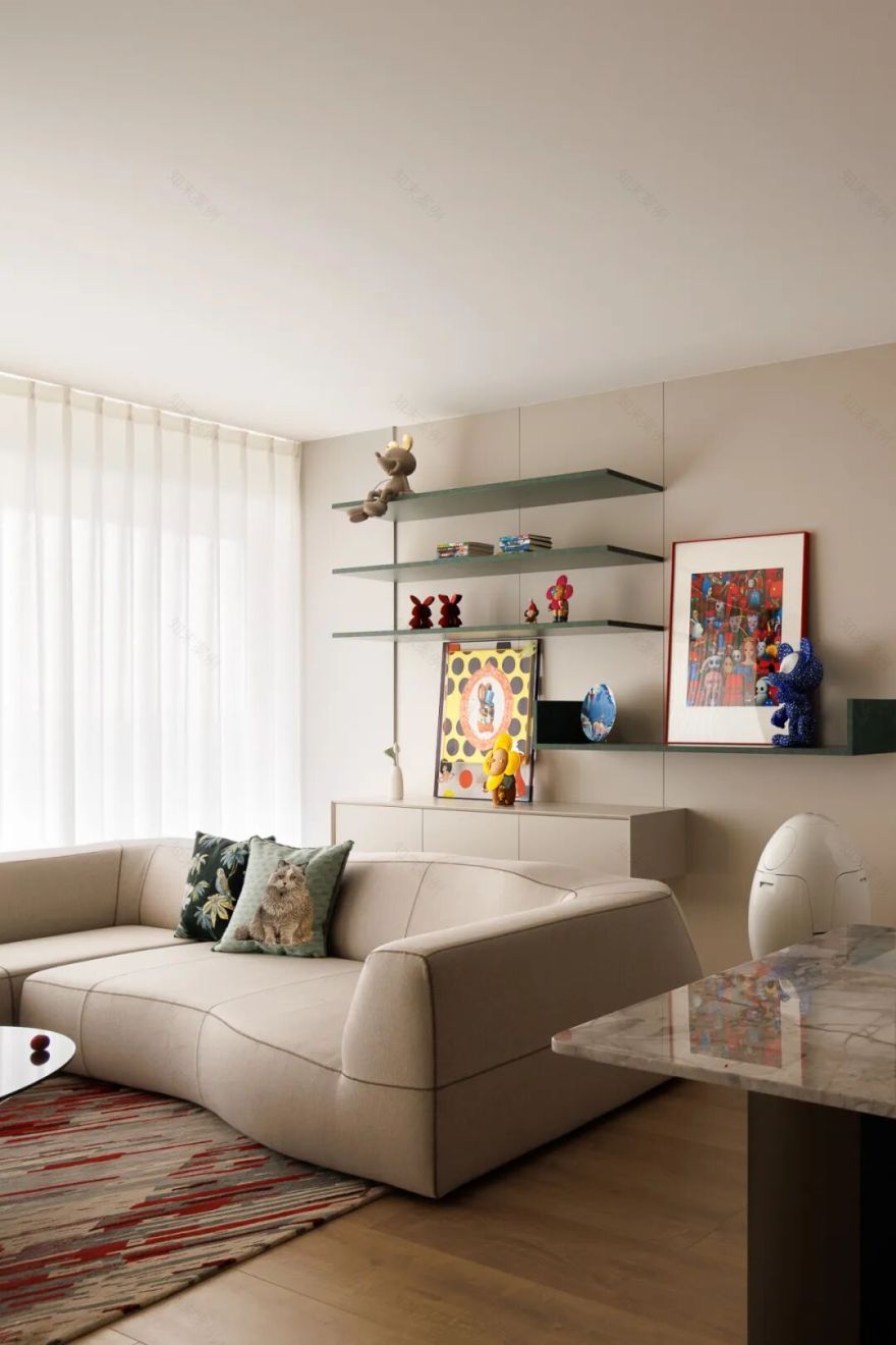 祎间设计|203㎡中鹰黑森林|时光褶皱里的功能美学-27