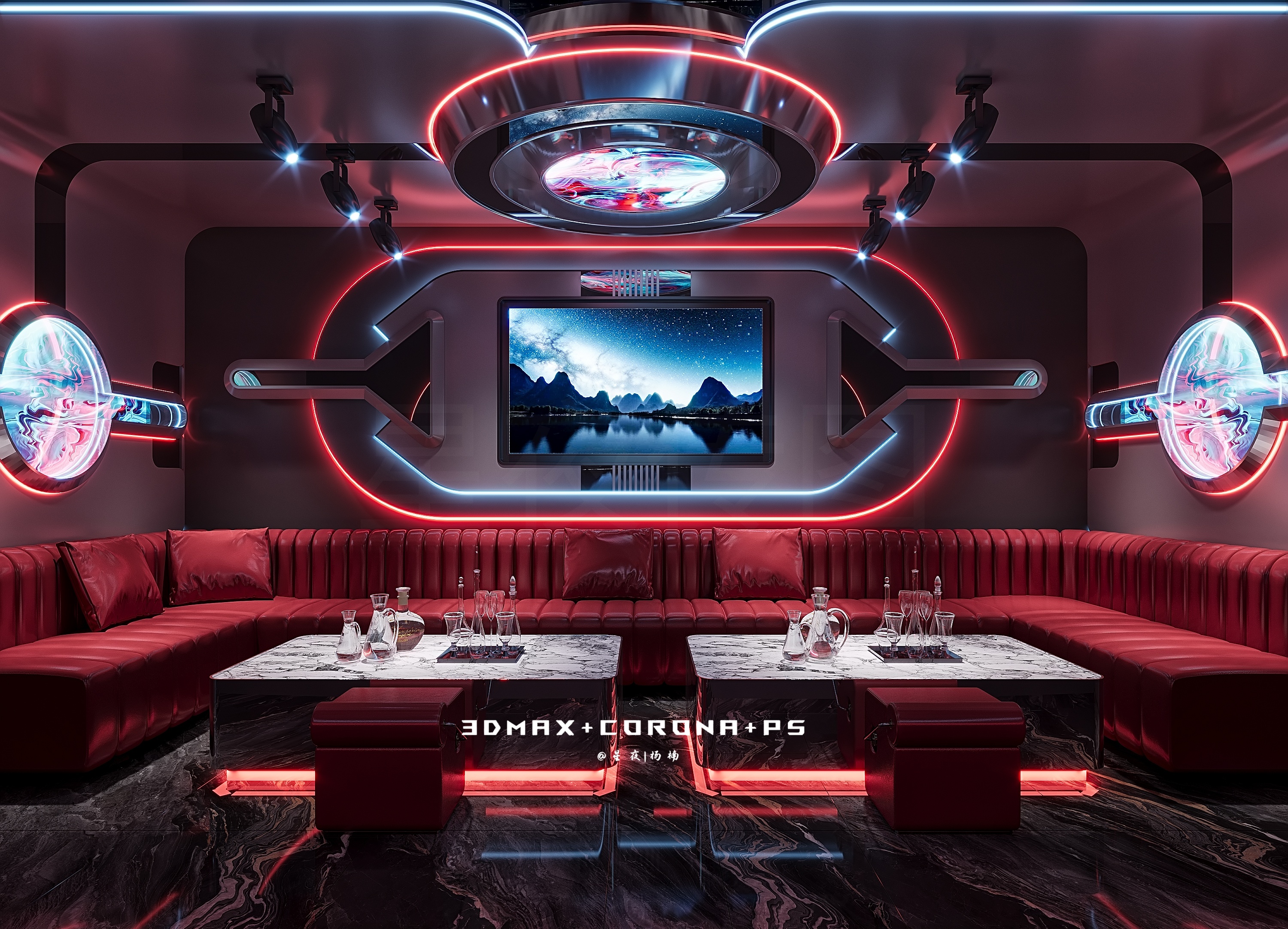 KTV设计 —— 光影叠奏，奢享声宴-12