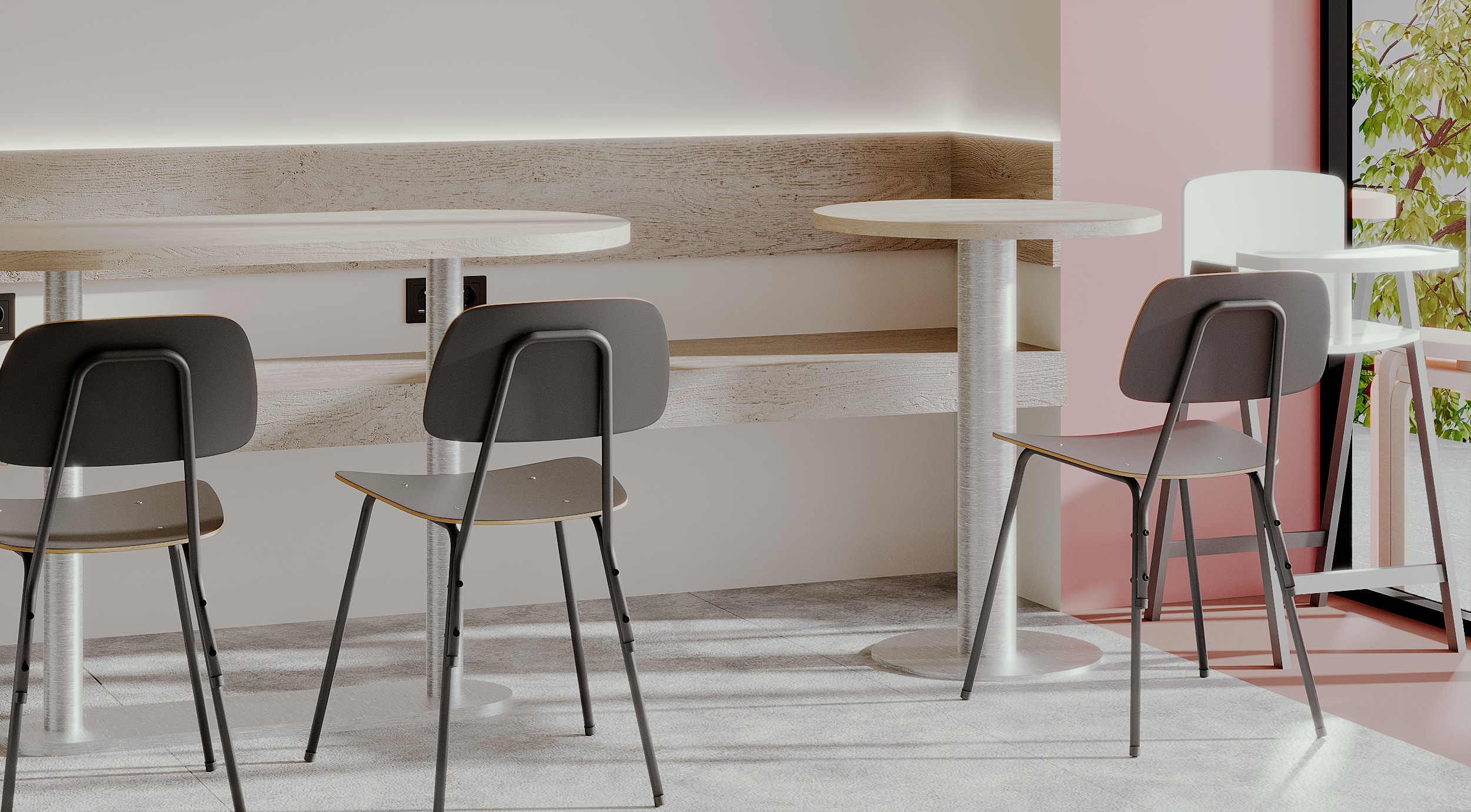 Soft Minimal Café Interior-6