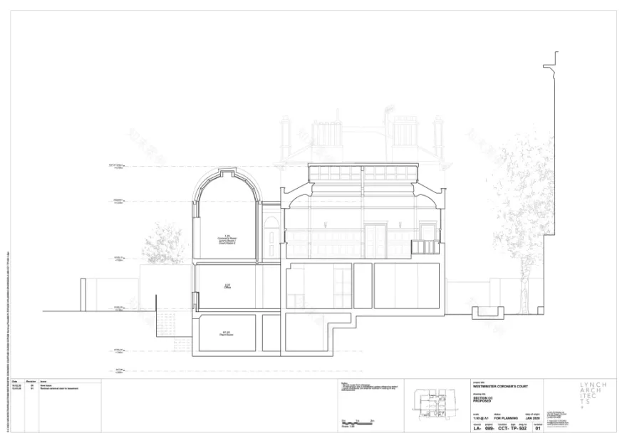 威斯敏斯特验尸官法庭重建项目丨英国伦敦丨Lynch Architects-21