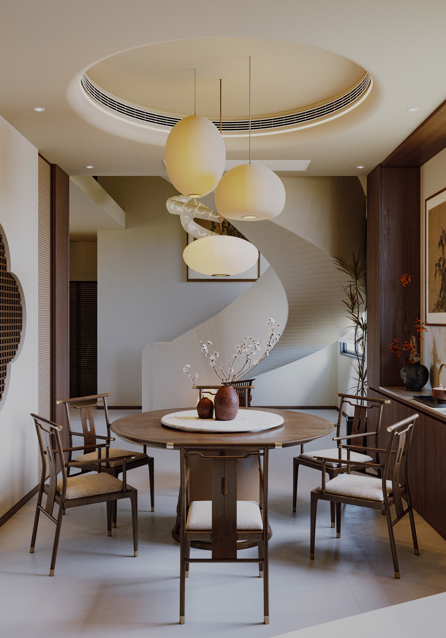 宋氏美学中式住宅空间设计-5