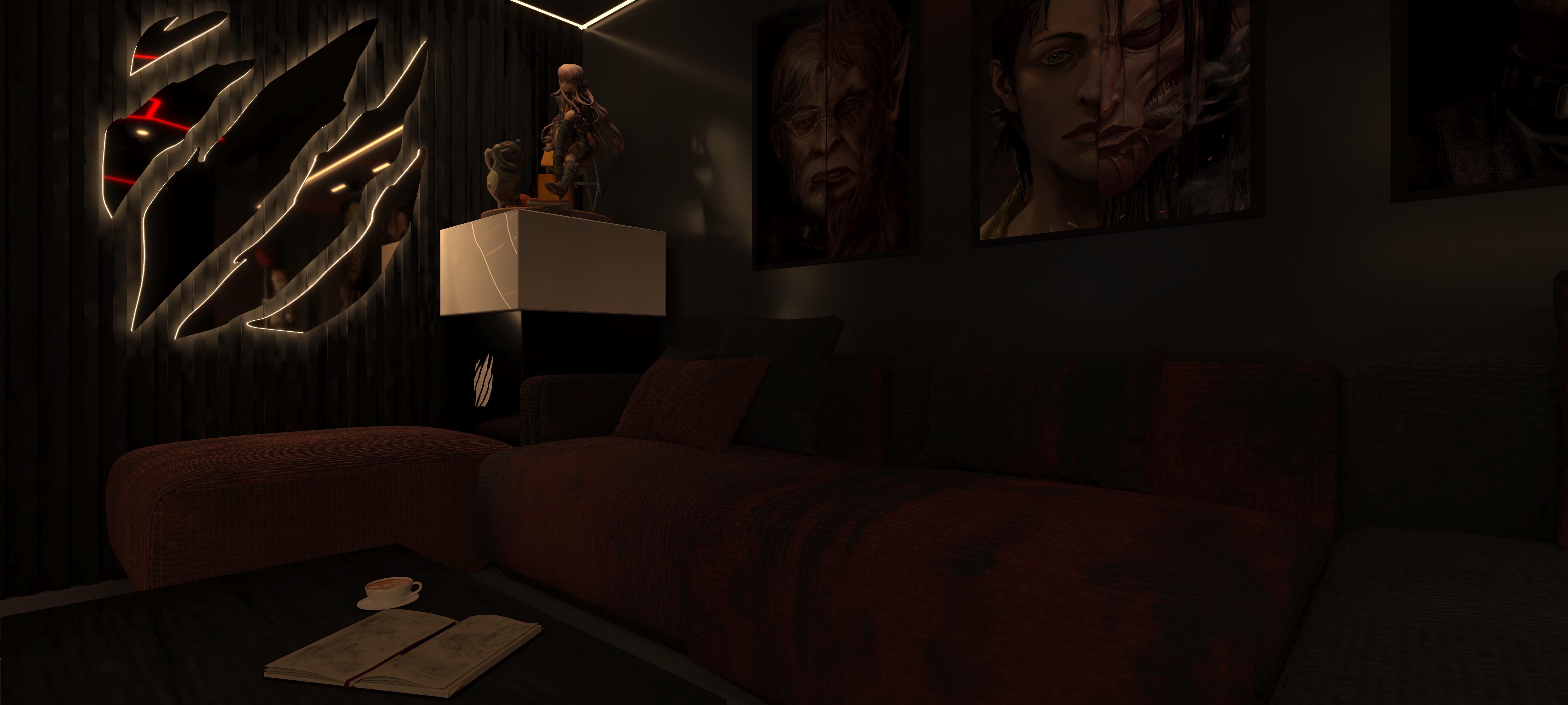 小型收藏品室设计-5