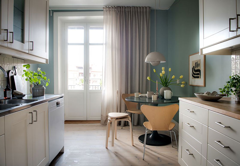 柔美恬静 | 哥德堡淡雅粉色调公寓设计-18