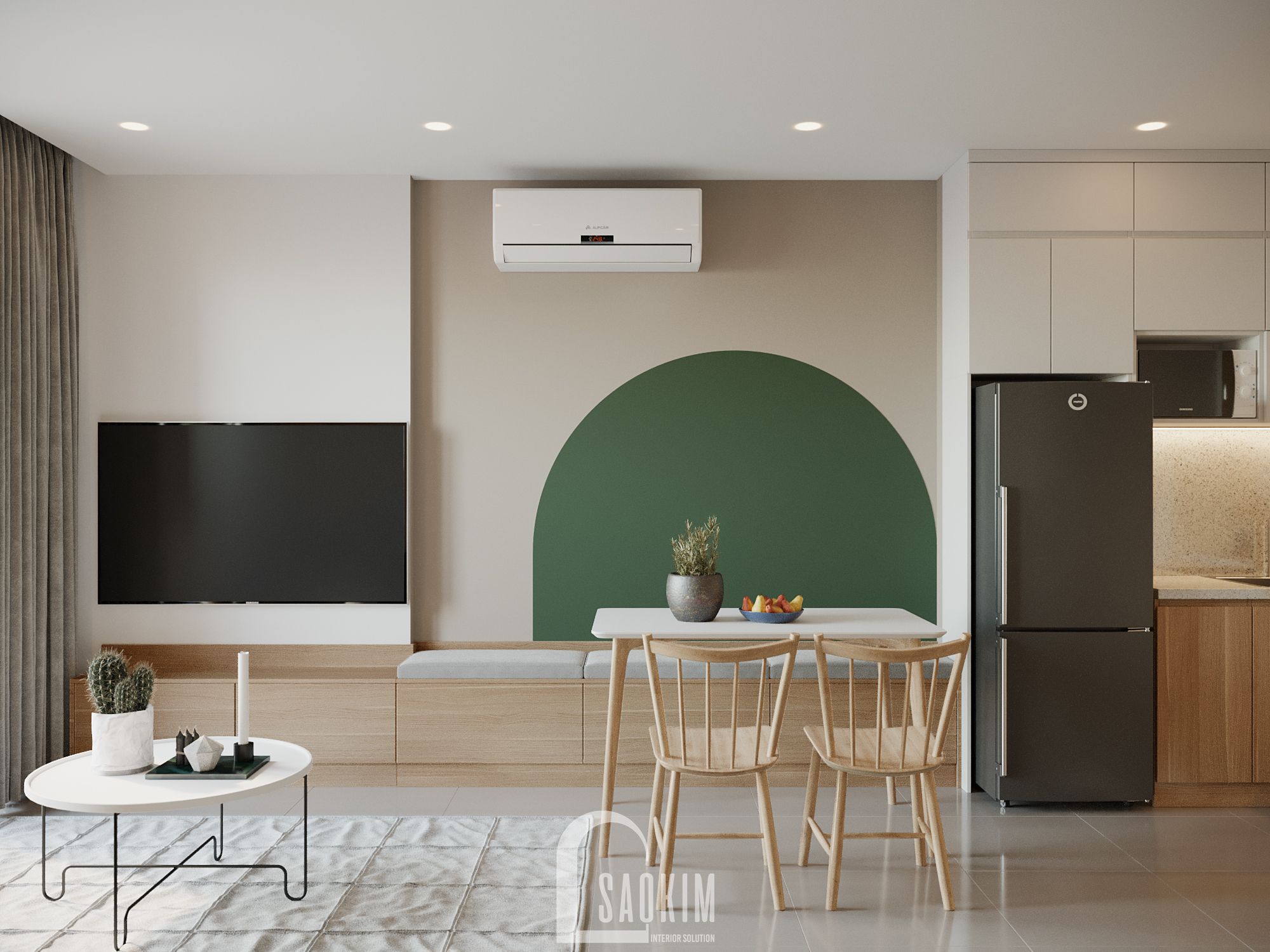 Vinhomes Ocean Park 公寓设计丨越南河内丨Sao Kim 室内设计公司-9