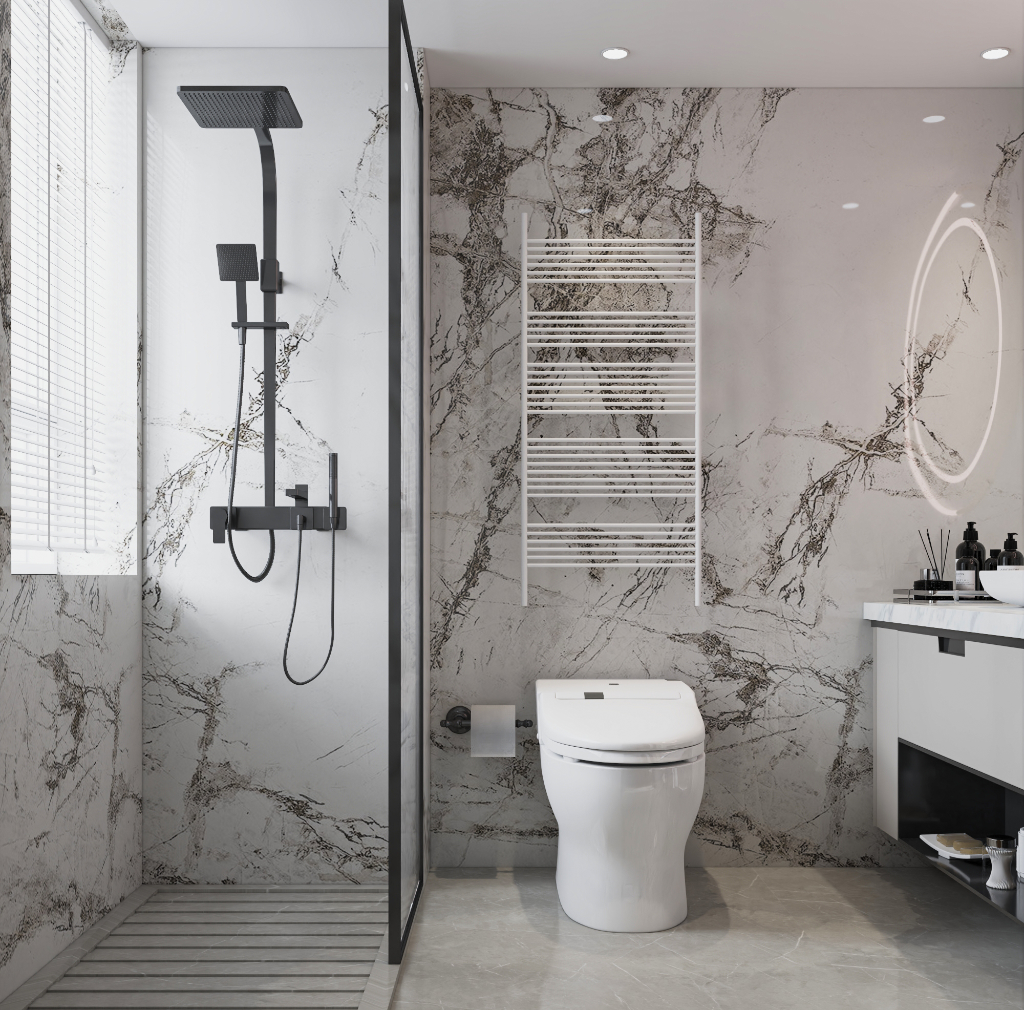 沈阳华发中东首府127㎡样板间现代轻奢设计-11