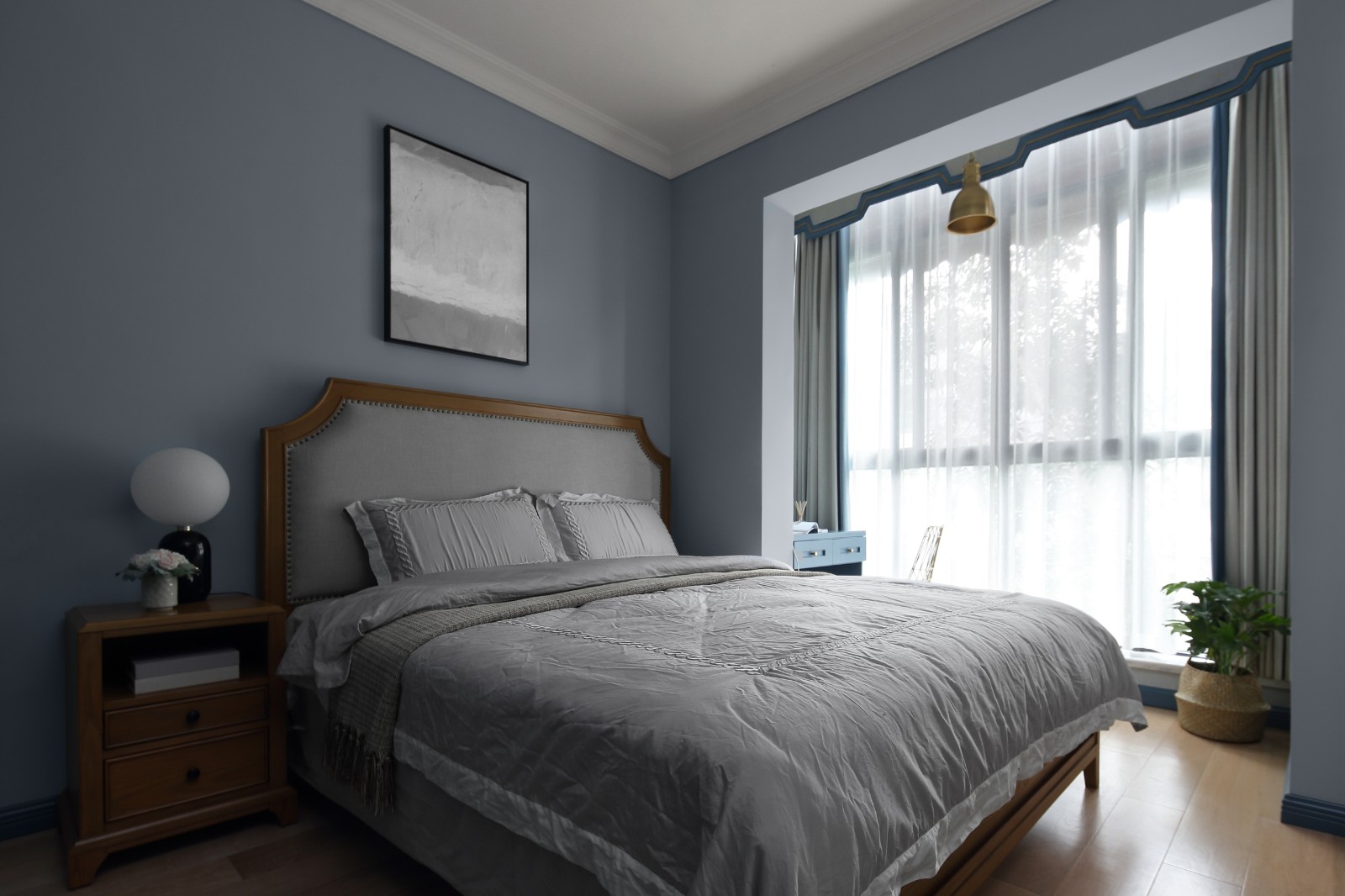 清羽设计 · 成都 178㎡优雅灰蓝家居,打造舒缓港湾氛围-54