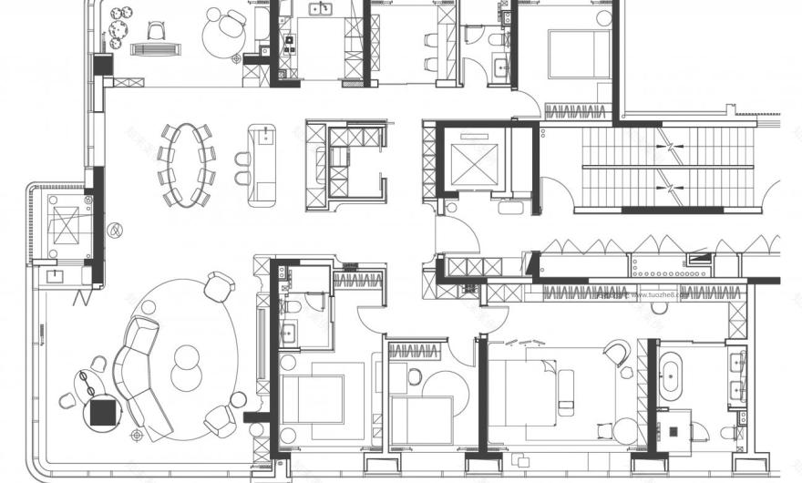 中宁府·绿洲298㎡精装大平层丨中国南京丨观享际SKH室内设计-89