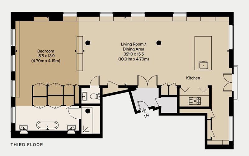 伦敦百年仓库改造的时尚吊床公寓-25