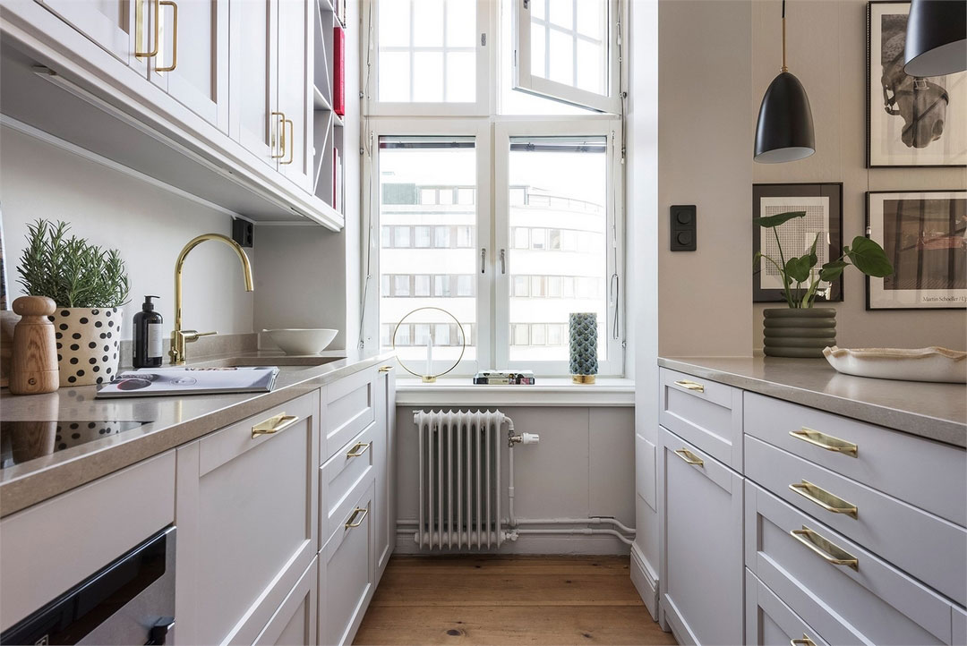 斯德哥尔摩公寓 | 厨房里的儿童房,独特的设计亮点-13