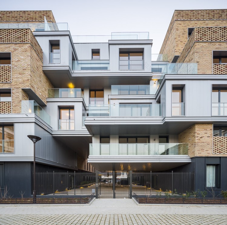 巴黎生态区砖砌云层公寓-14