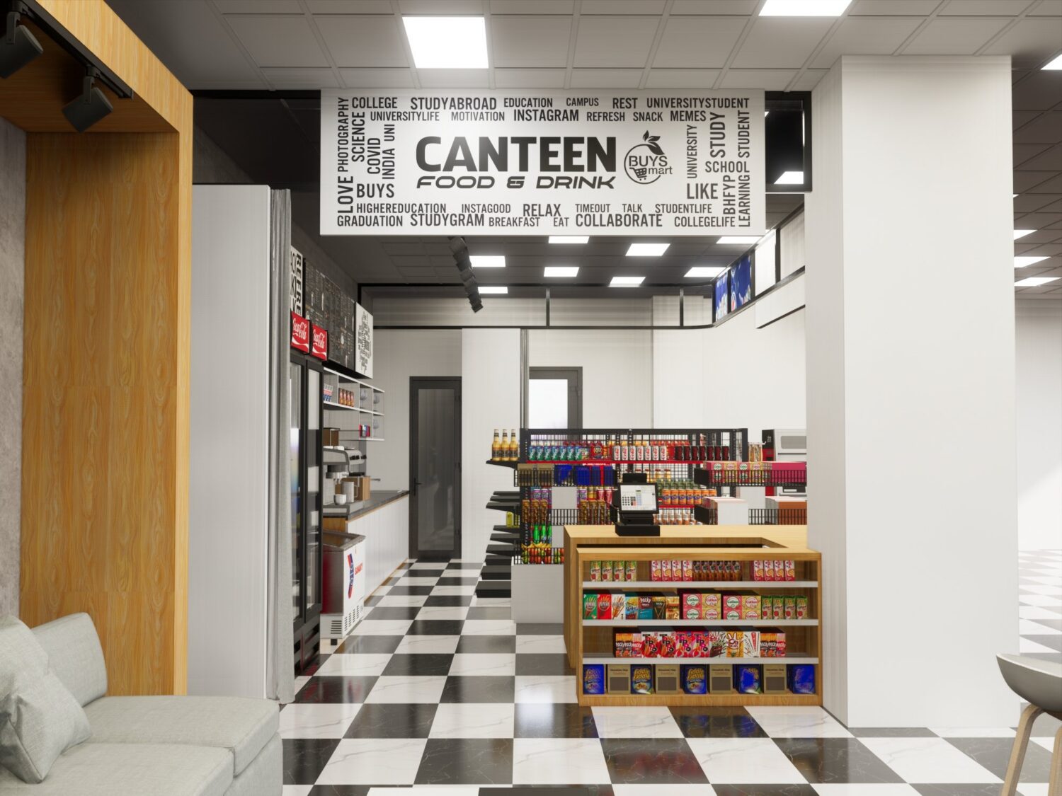 7443. Free Sketchup Modern Stores Interior Model-3