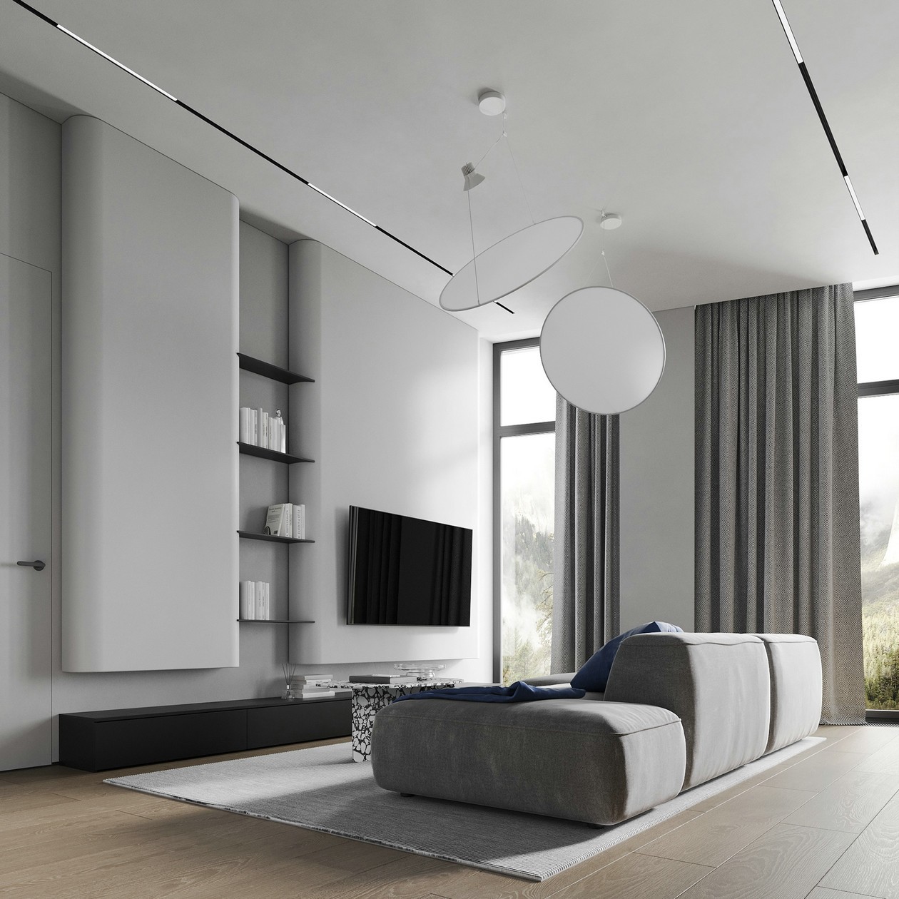 高级灰+蓝色 永恒的经典造就不俗的时尚-4