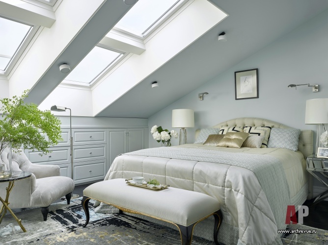 莫斯科 Патриарших прудах带阁楼的两层公寓设计丨俄罗斯莫斯科丨Зольтманн Инна-50