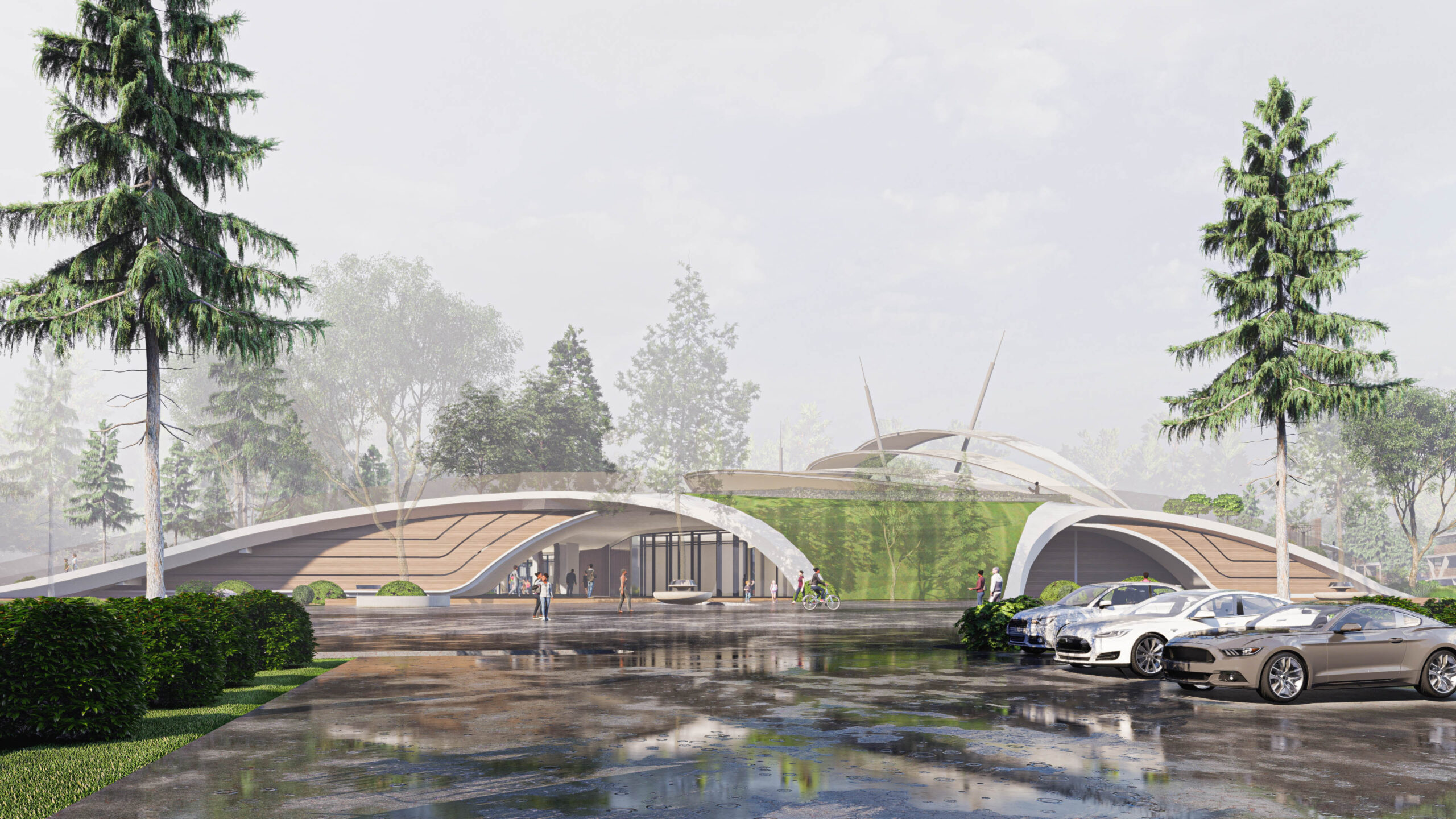 Проект общественного SPA комплекса в кп Вербилки 1850м² — портфолио бюро ARXY-8