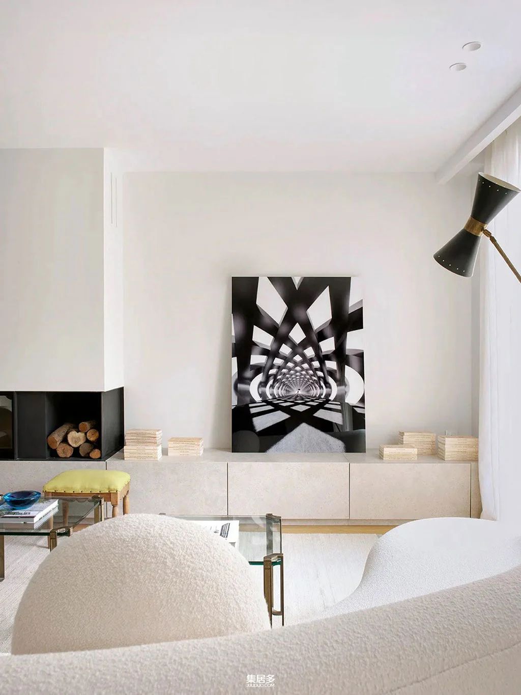 马德里郊区过时联排别墅的完美翻新-13