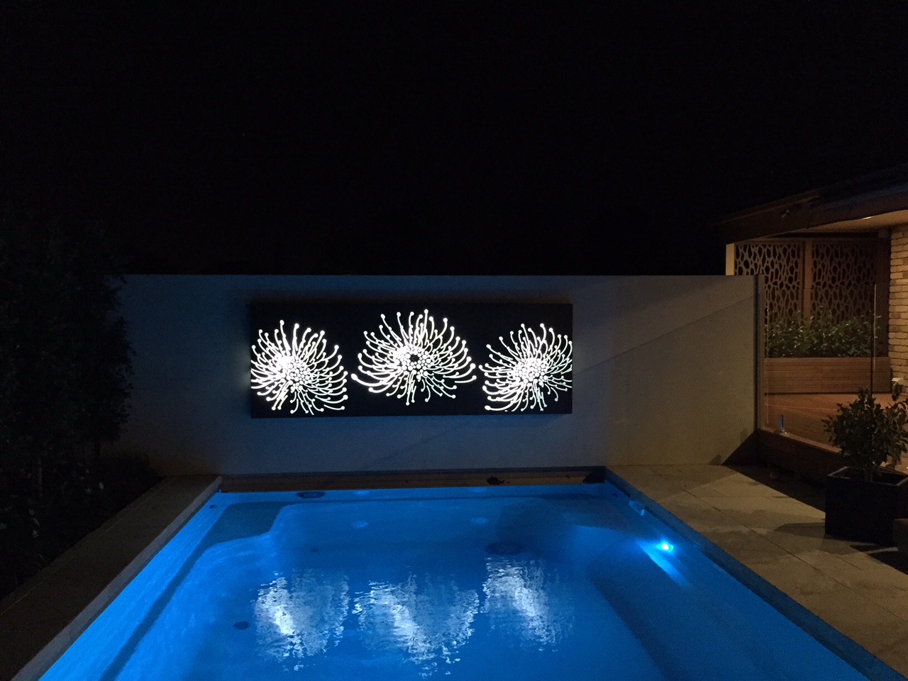 Geelong 泳池边水幕灯箱景观设计丨澳大利亚丨PO Box Designs（Lukas Jess）-7