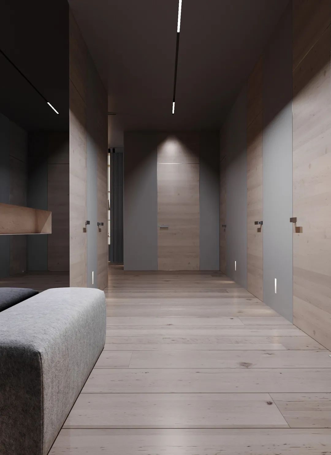 现代简约灰调空间设计-9