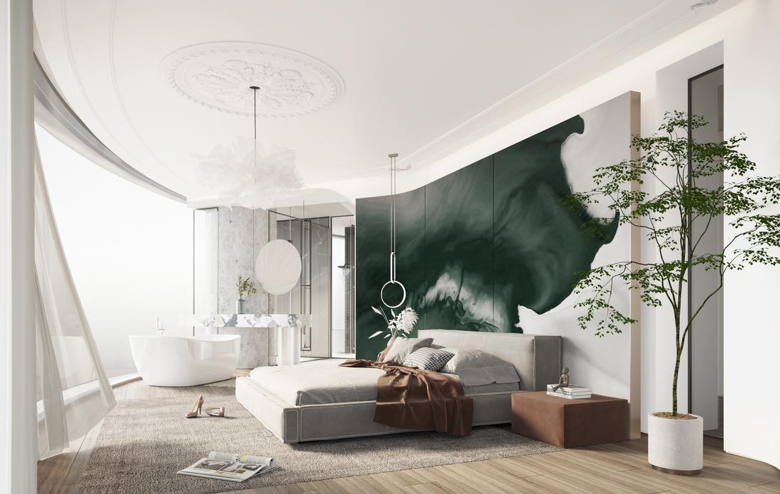 灵动弧形原木风 都市中的宁静港湾-22