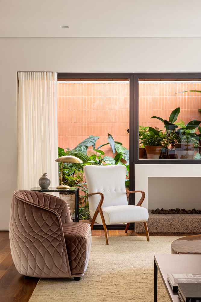 巴西圣保罗金属网格连接两座住宅设计丨TODOS Arquitetura-34