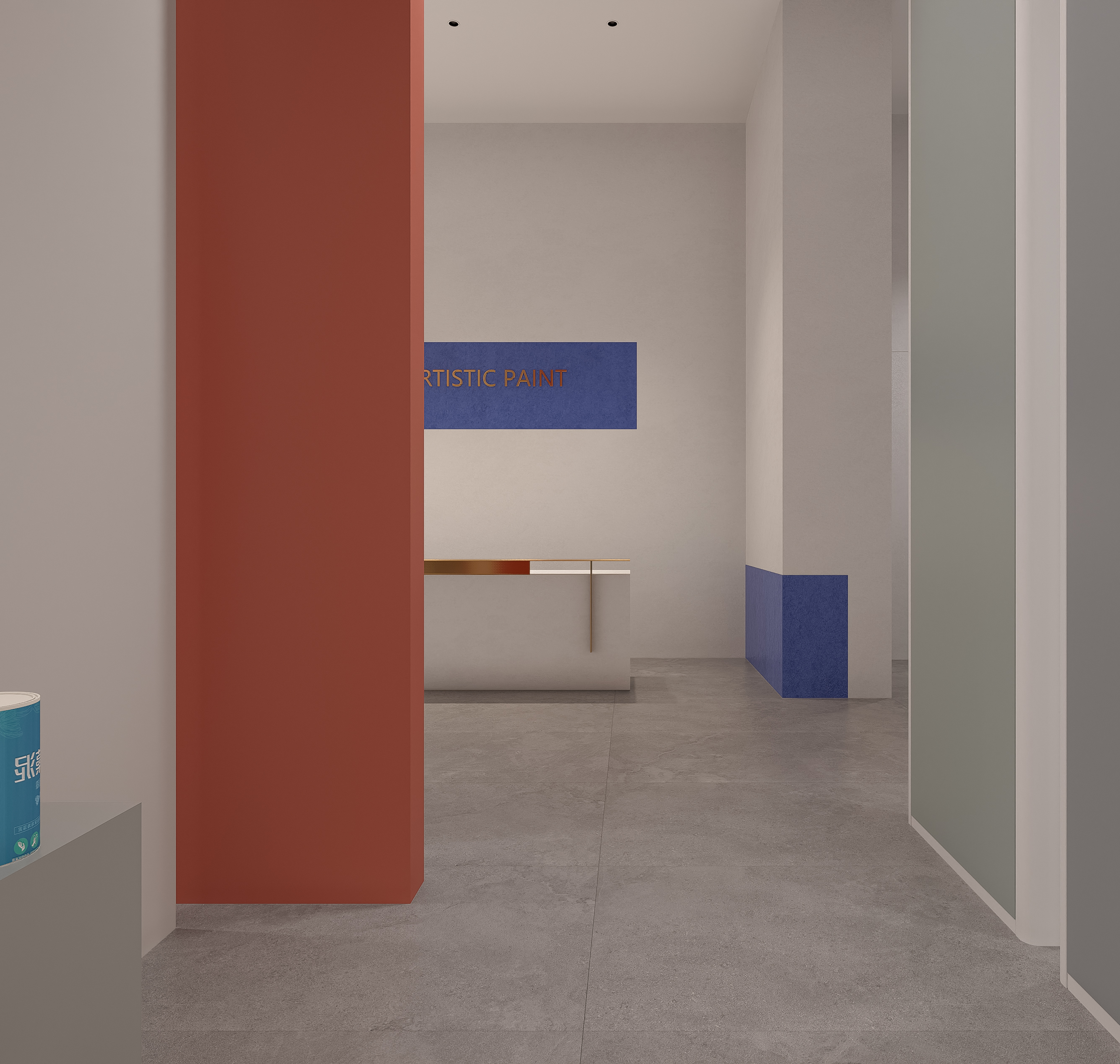 艺术漆展厅室内案例-5