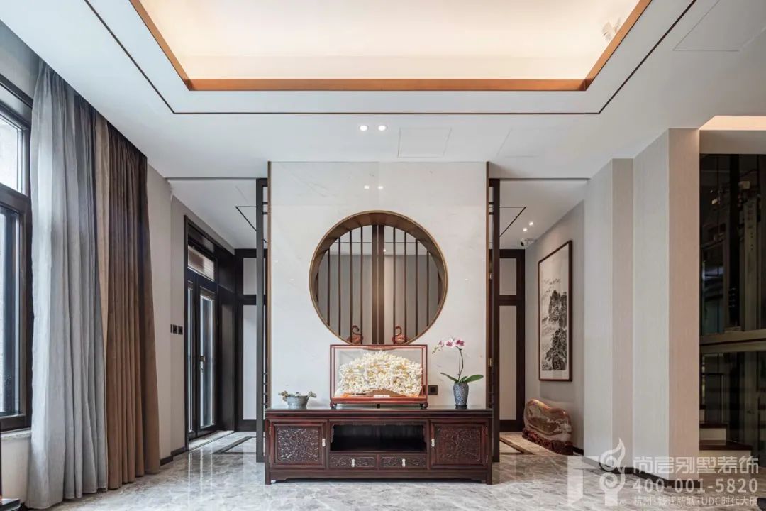 新中式别墅丨中国杭州丨尚层别墅装饰-16