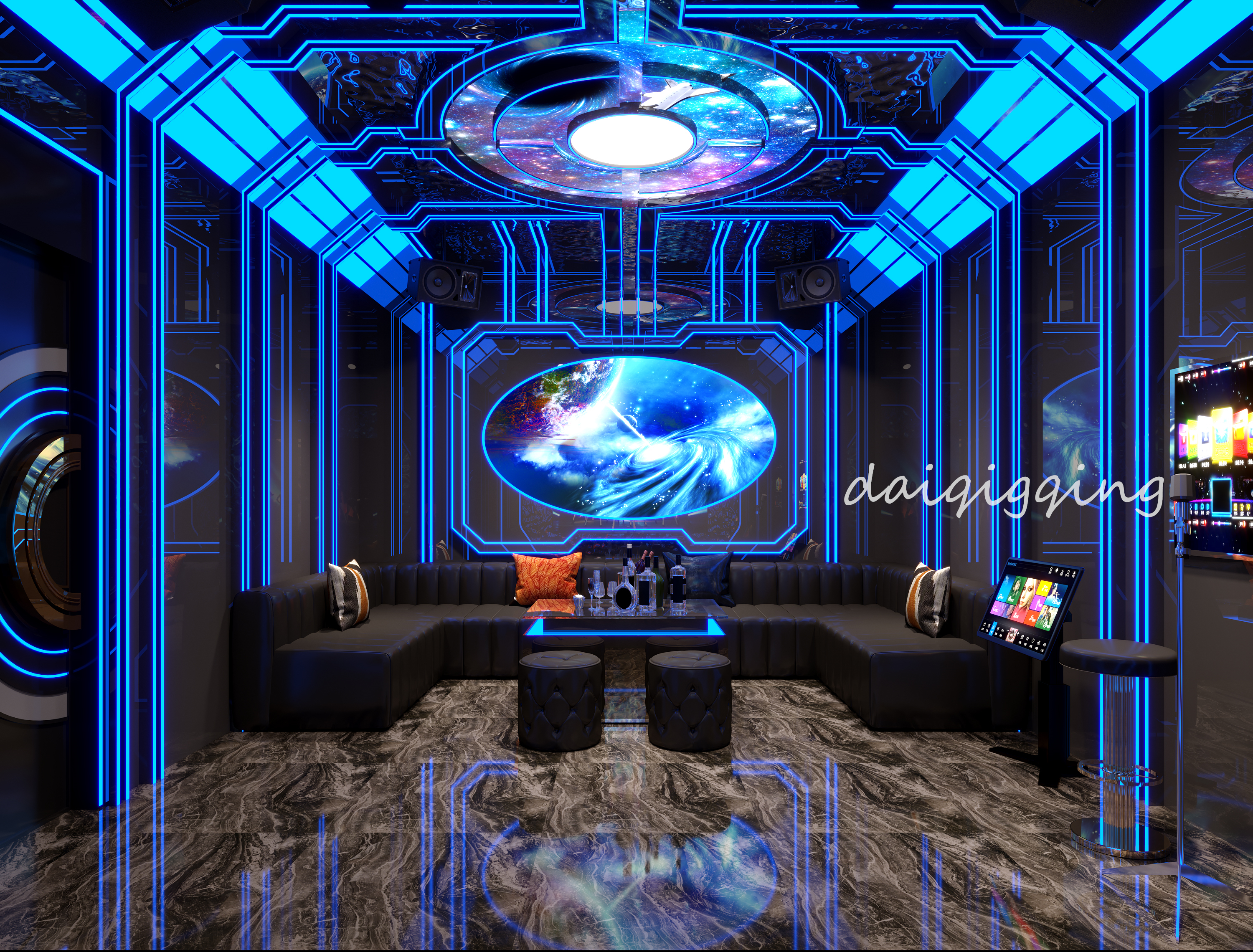 大型工装 KTV丨星夜传图-19