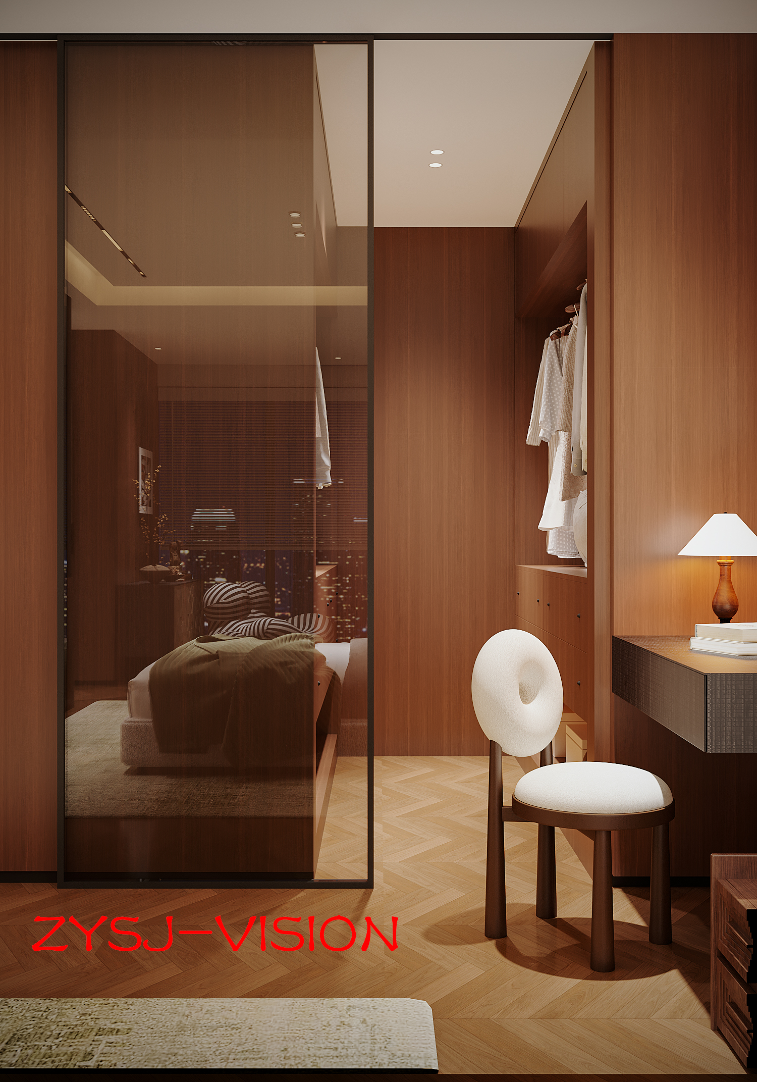 木语温居 · 中古风私宅卧室空间设计丨ZYSJ  VISION-10