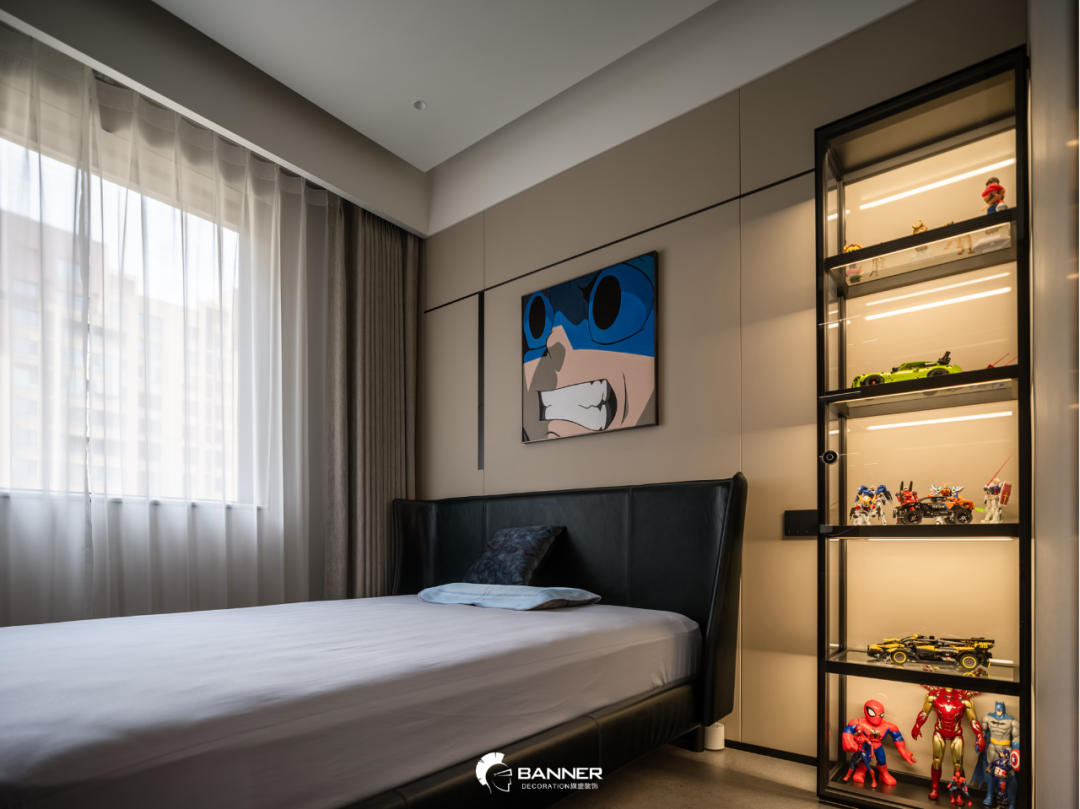 万达天樾现代简约风平层设计丨旗盛装饰首席设计师段峰-45