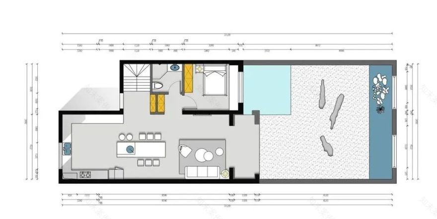 香湖湾壹号320㎡下叠新中式设计丨青马别墅空间设计-42
