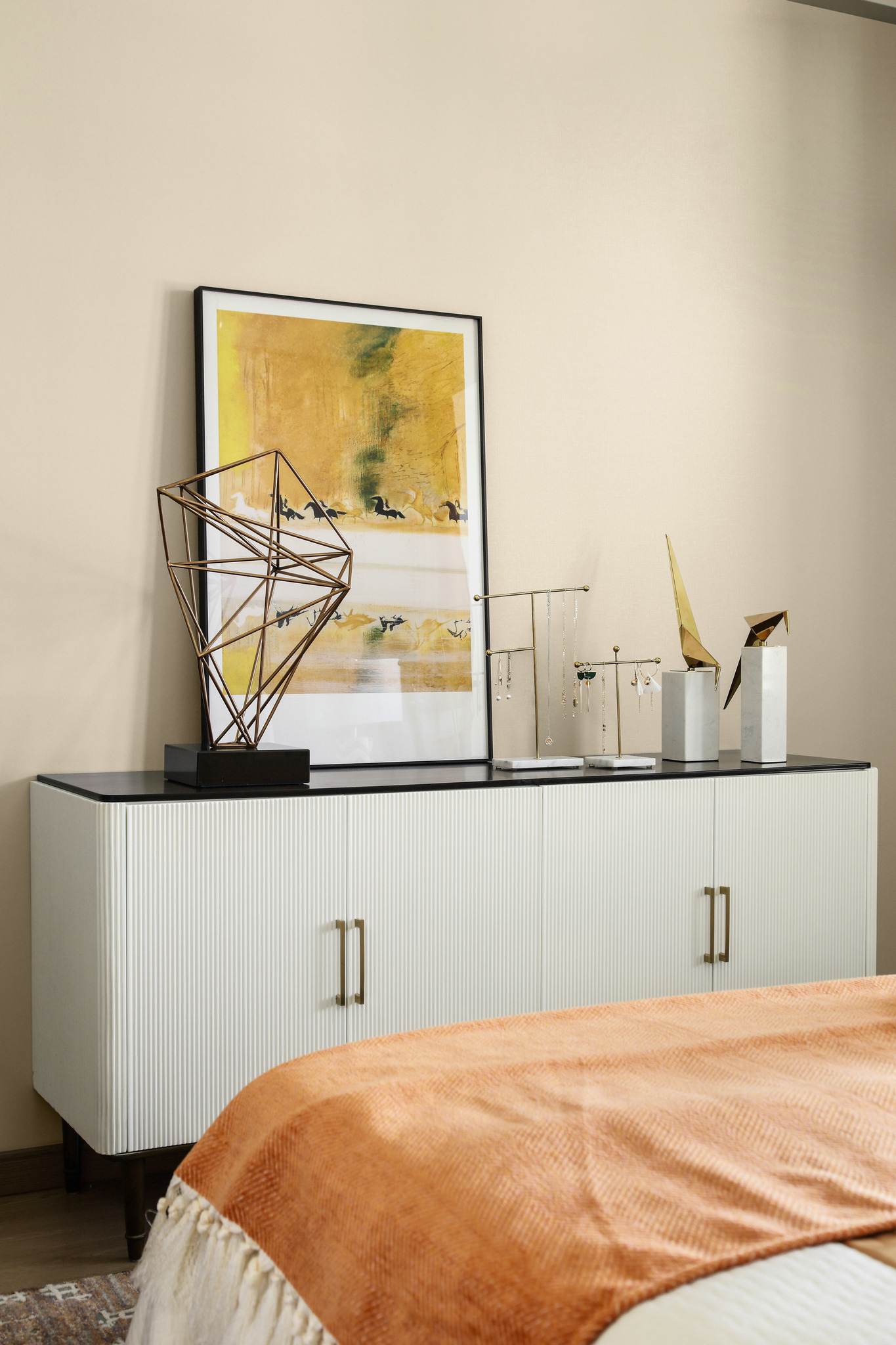 梵池设计 | 轻奢主义镇江市 120 平米三居室软装案例-30