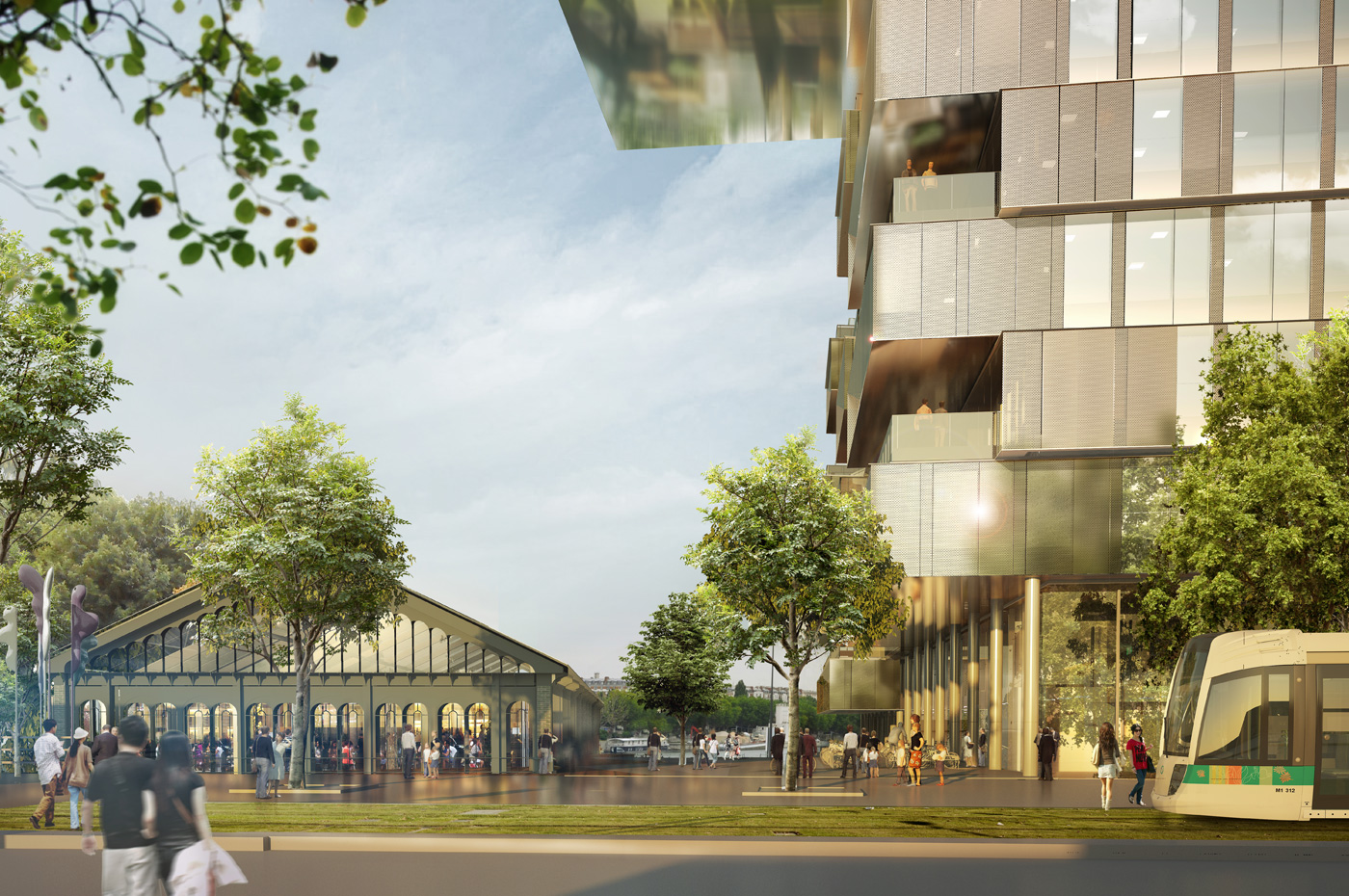 巴黎 Bridge 办公空间——绿色室内城市-13