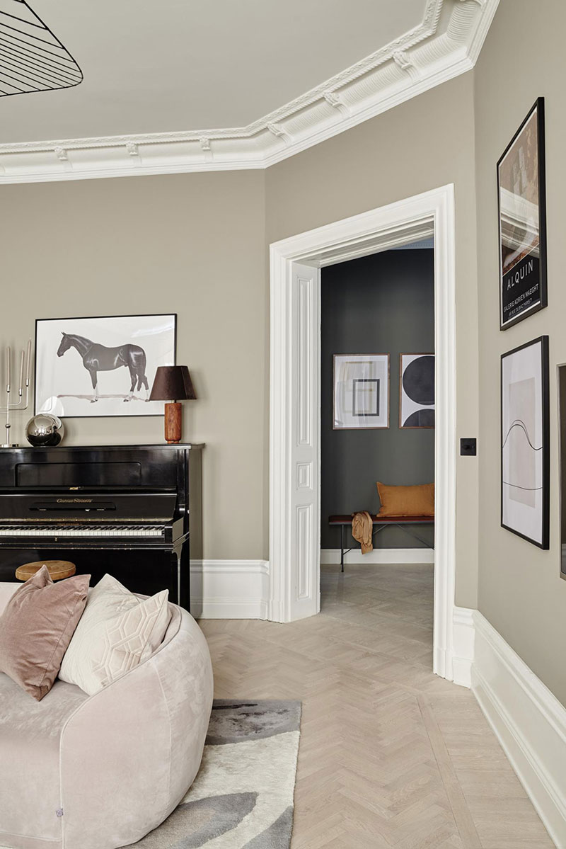 斯德哥尔摩现代公寓音乐室设计-9