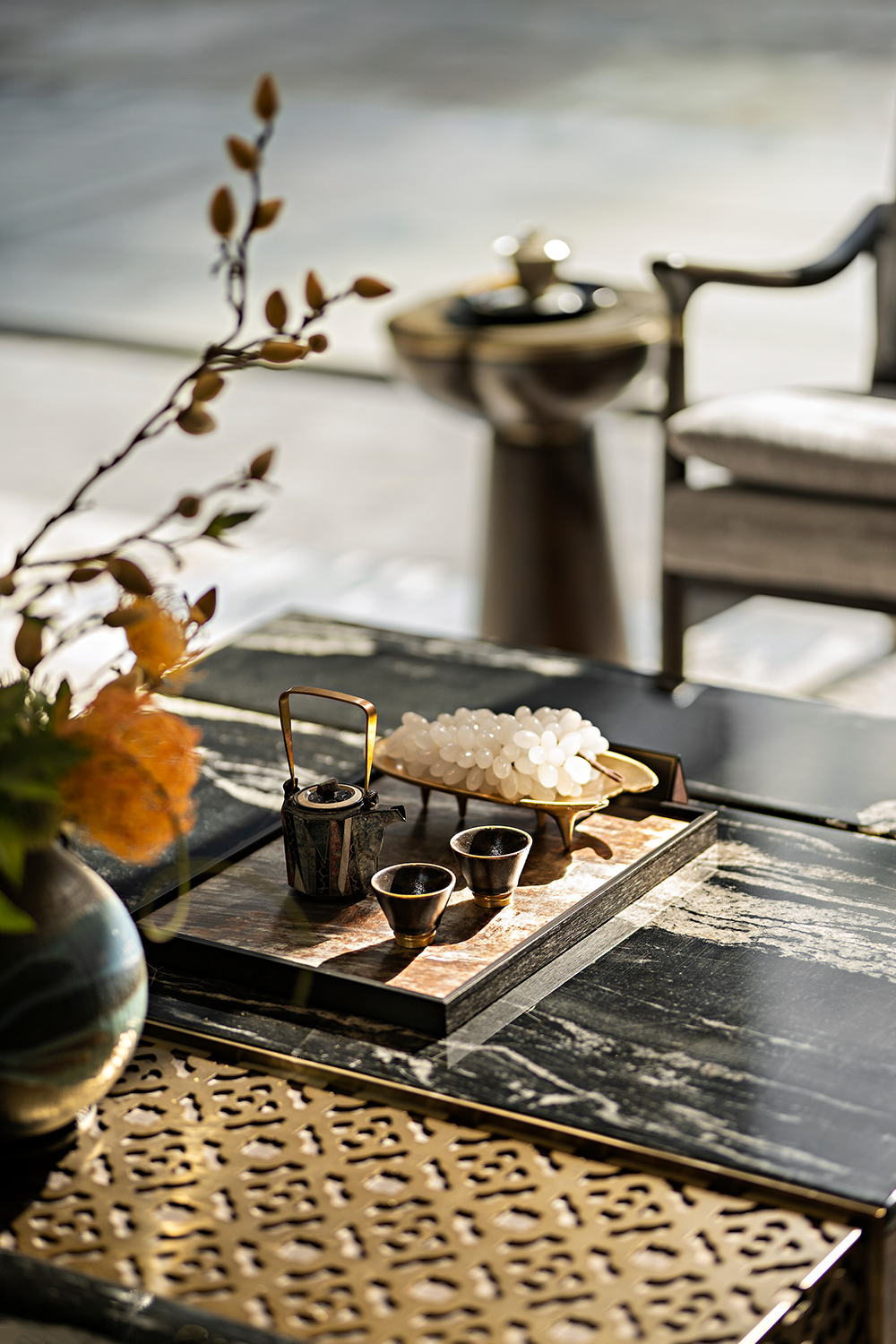 台州建发玖珑和玺别墅样板间丨中国台州丨深圳市盘石室内设计有限公司-6