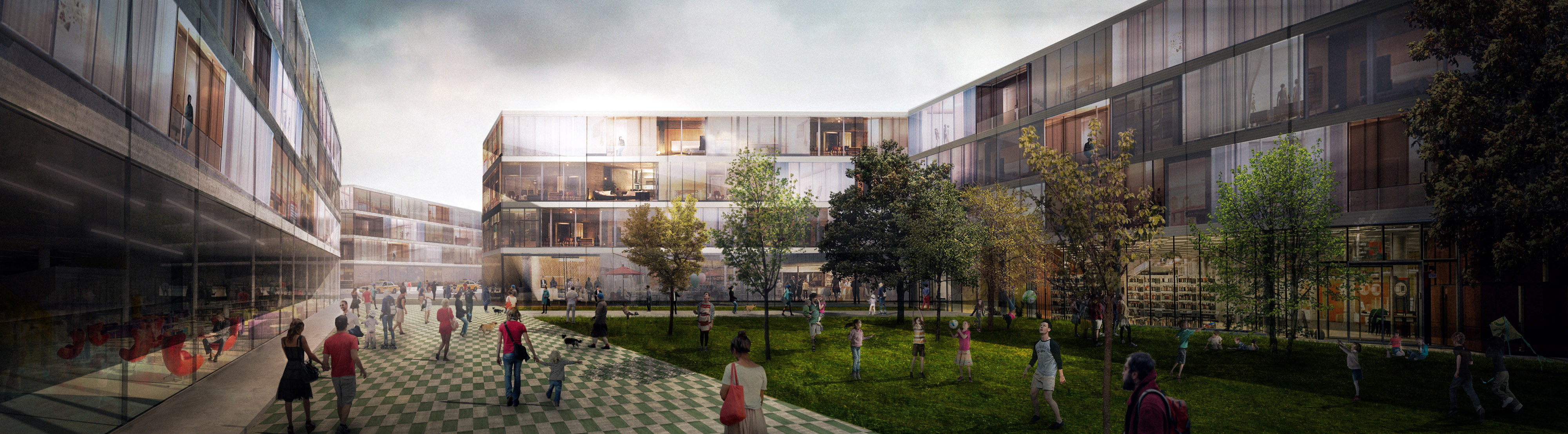 融合城市功能的 Brno 建筑规划-17