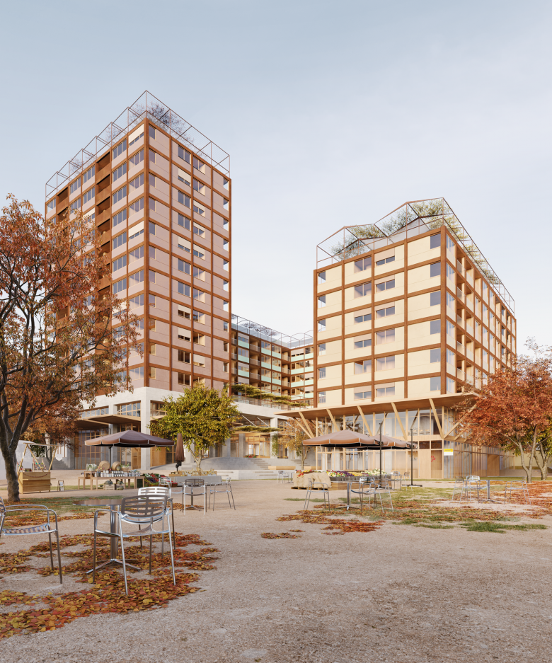 gus wüstemann architects AG丨2nd prize, Competition, New Housing Complex with Tower Affoltern丨瑞士-0